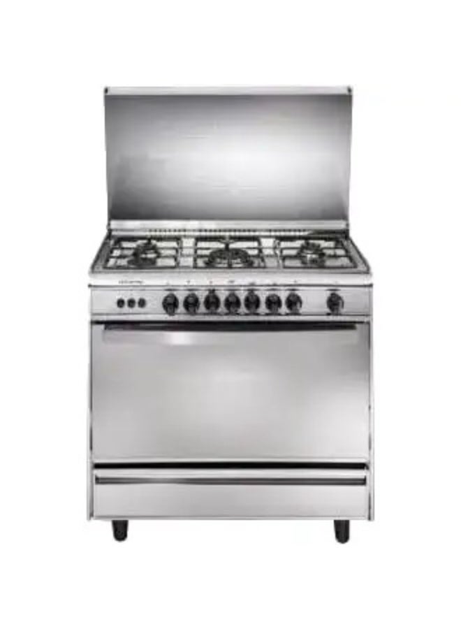 Universal Turbo 5 Burner Gas Cooker 90 cm – Stainless Steel